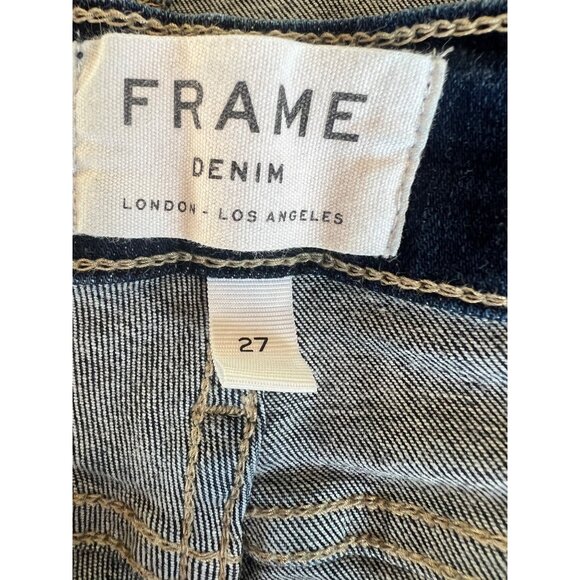 Frame Denim Womens Low-Rise Skinny Jeans Dark Wash Size 27 - Picture 6 of 12